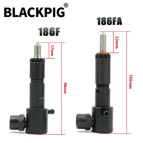 Inyector de motor diésel duradero 186F 186FA 2025 para Micro cultivador refrigerado por aire, conjunto de boquilla de inyección de combustible, piezas del generador