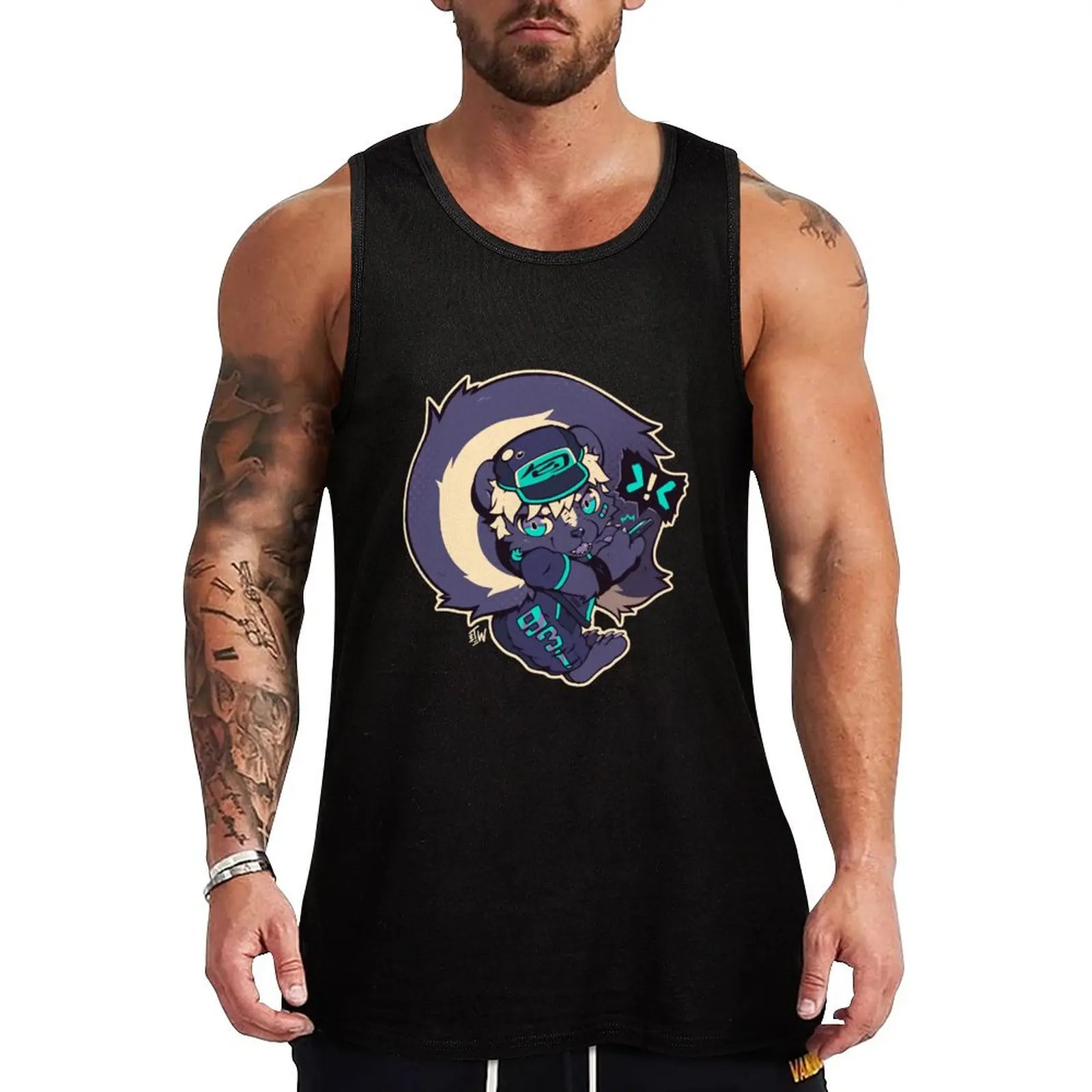 Punk Skunk Tank Top Fast Dry Tank Top Sports Athletic Sleeveless Shirt