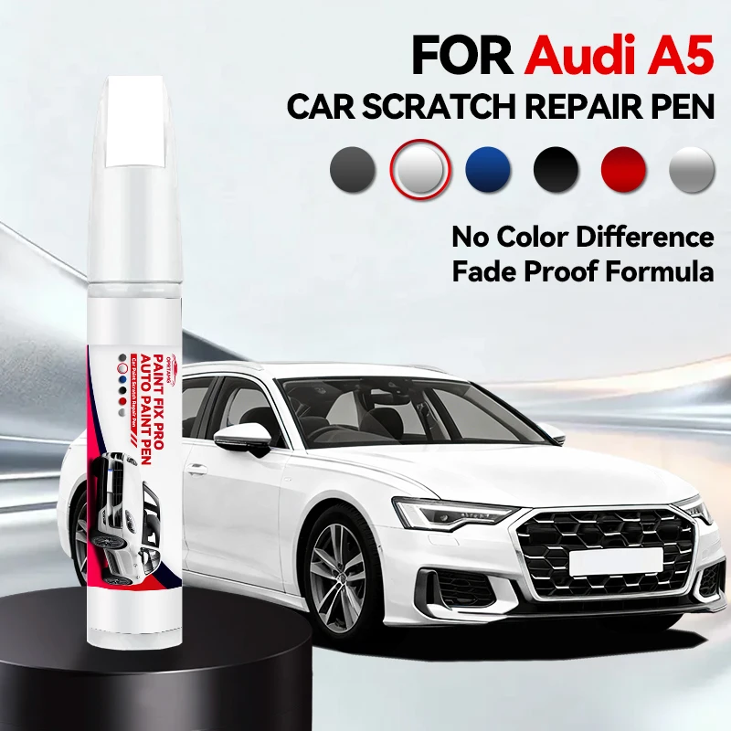 

Ручка-корректор для ремонта лакокрасочного покрытия Audi A5 2007-2025 B8 B9 B10, средство для удаления царапин, аксессуары для авто, черный, белый, серый, серебристый, синий, красный