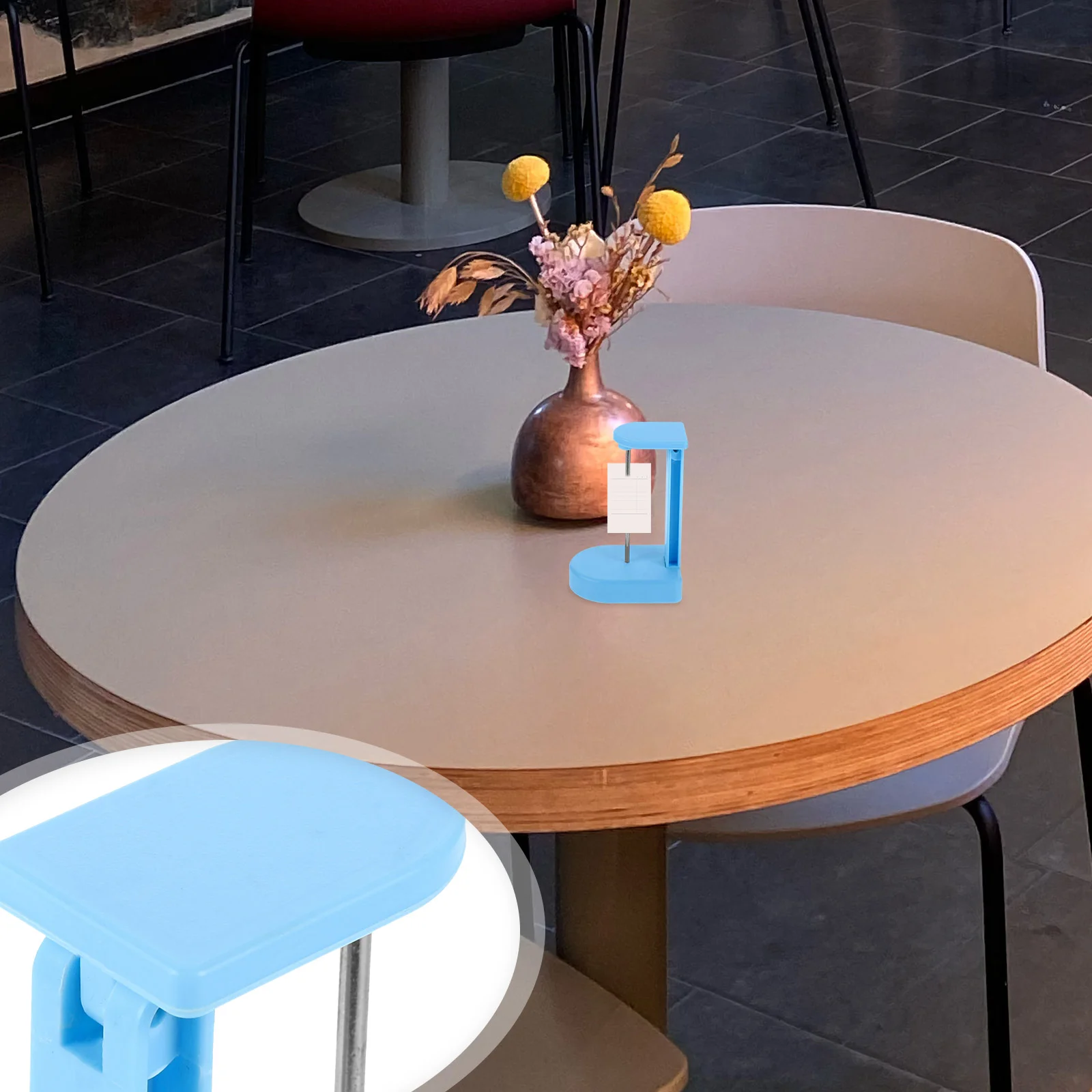 Paper Inserter Receipt Organizer Storage Holder Desk Ticket Spike Black Simple Bill Office