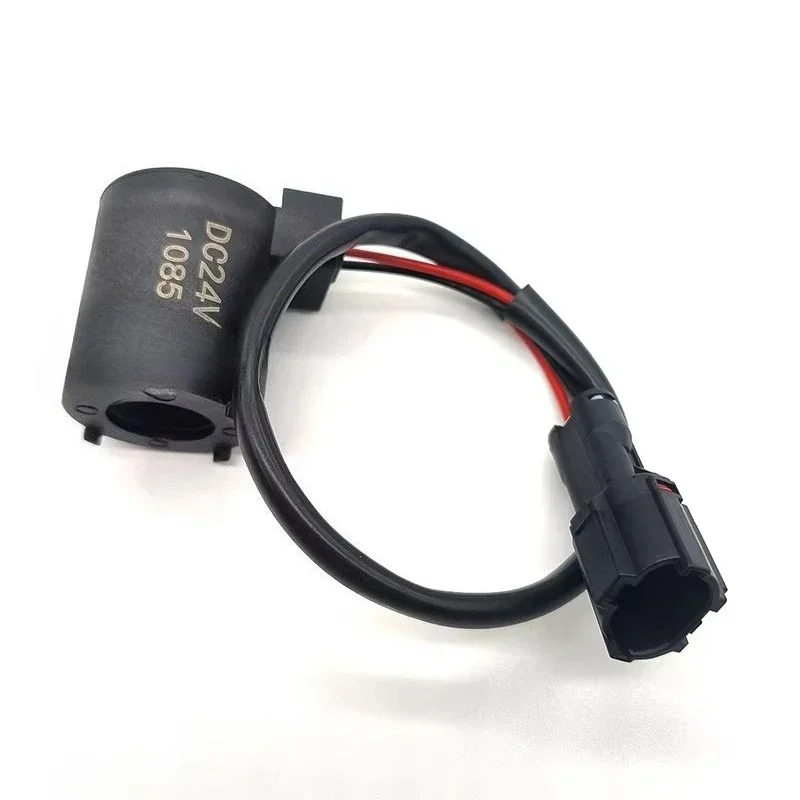 Excavator Rotary Safety Lock Solenoid Valve Coil For Yanmar VIO20/40/55 12V 24V