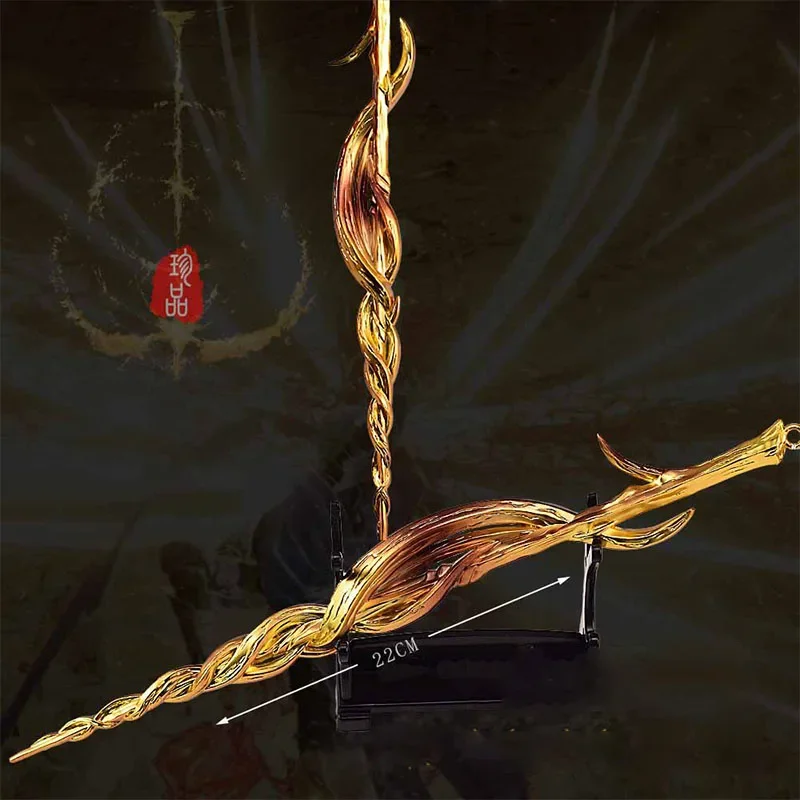 グレートワードオブダムネーションキーホルダー、ゲーム周辺機器、武器モデルフィギュア、オールメタルクラフト、ナイフソード、コスプレオーナメント、ギフト、22cm