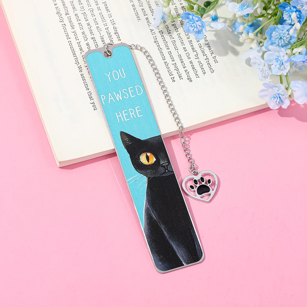 

Black Cat Bookmark for Women Cat Lovers Friends Her, Book Marks for Reading, Reading Accessories for Cat Dad Mom
