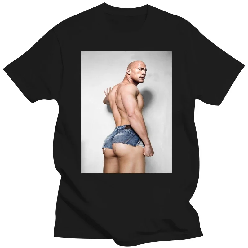 Dwayne Johnson Rock Hard Bottom Tshirt Funny Graphic Tshirts Women Men Summer Short-sleev Tops Casual O-neck Tee Camisetas