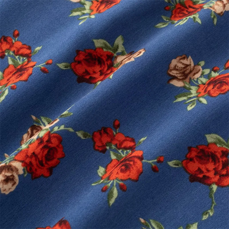 KEYANKETIAN Estate delle nuove donne stampa floreale senza maniche abiti MIDI vacanza vento sottile fiocco con scollo a V agarico patchwork abito a coda di pesce