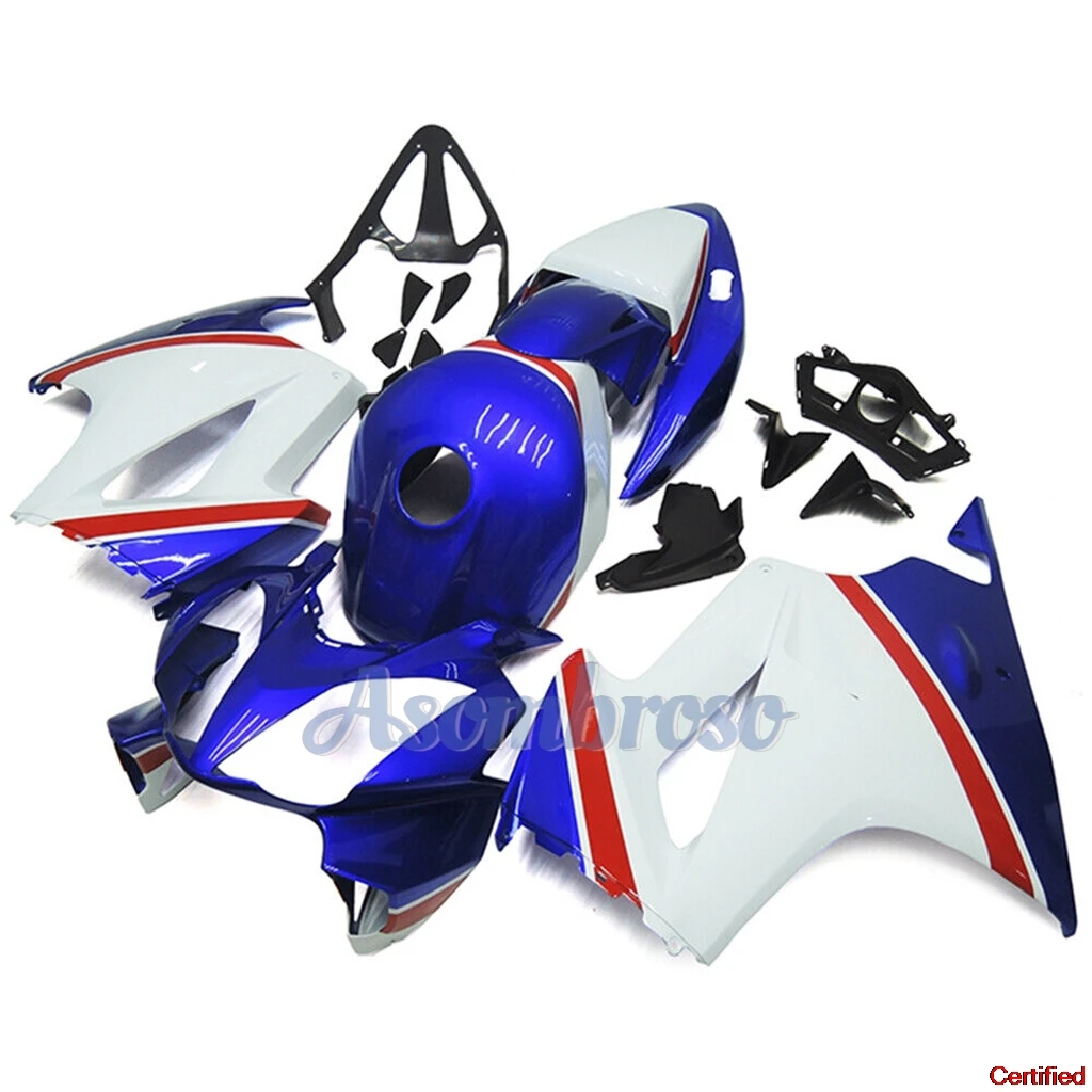 For VFR800 2002-2012 VFR 800RR 03 04 05 06 07 08 09 10 11 12 Superior Motorcycle Fairing ABS Blue White Bodywork