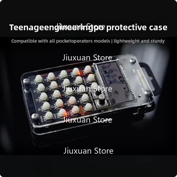 Akrylowe, odporne na wstrząsy i kurz etui ochronne do transportu syntezatorów Teenage Engineering PO Pocket Operators — zdjęcie produktu 5