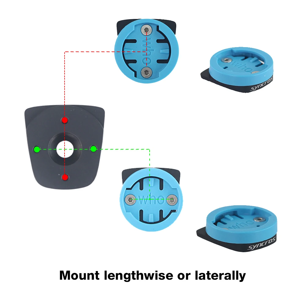 Bicycle Computer Stand, CNC Aluminum SYNCROS Cap, COMPUTER MOUNT for Garmin, Wahoo, Bryton, FRASER IC SL, WC, DC, XC Handlebars
