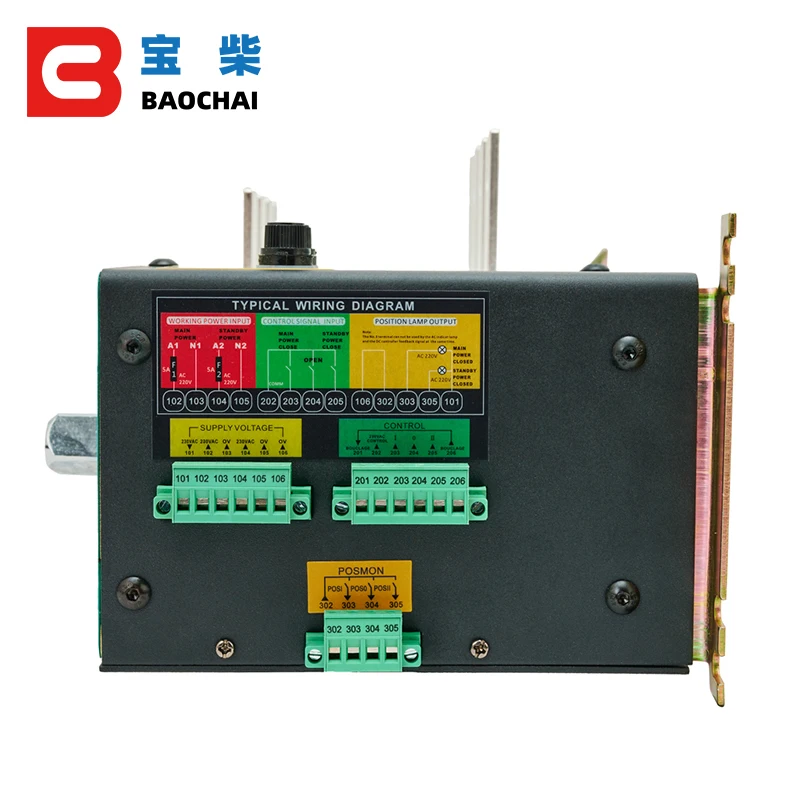 Aisikai 4P 100A-800A ATS Dual Power Automatic Transfer Switch Diesel Generator Parts Board Circuit Breaker Single Three Phase