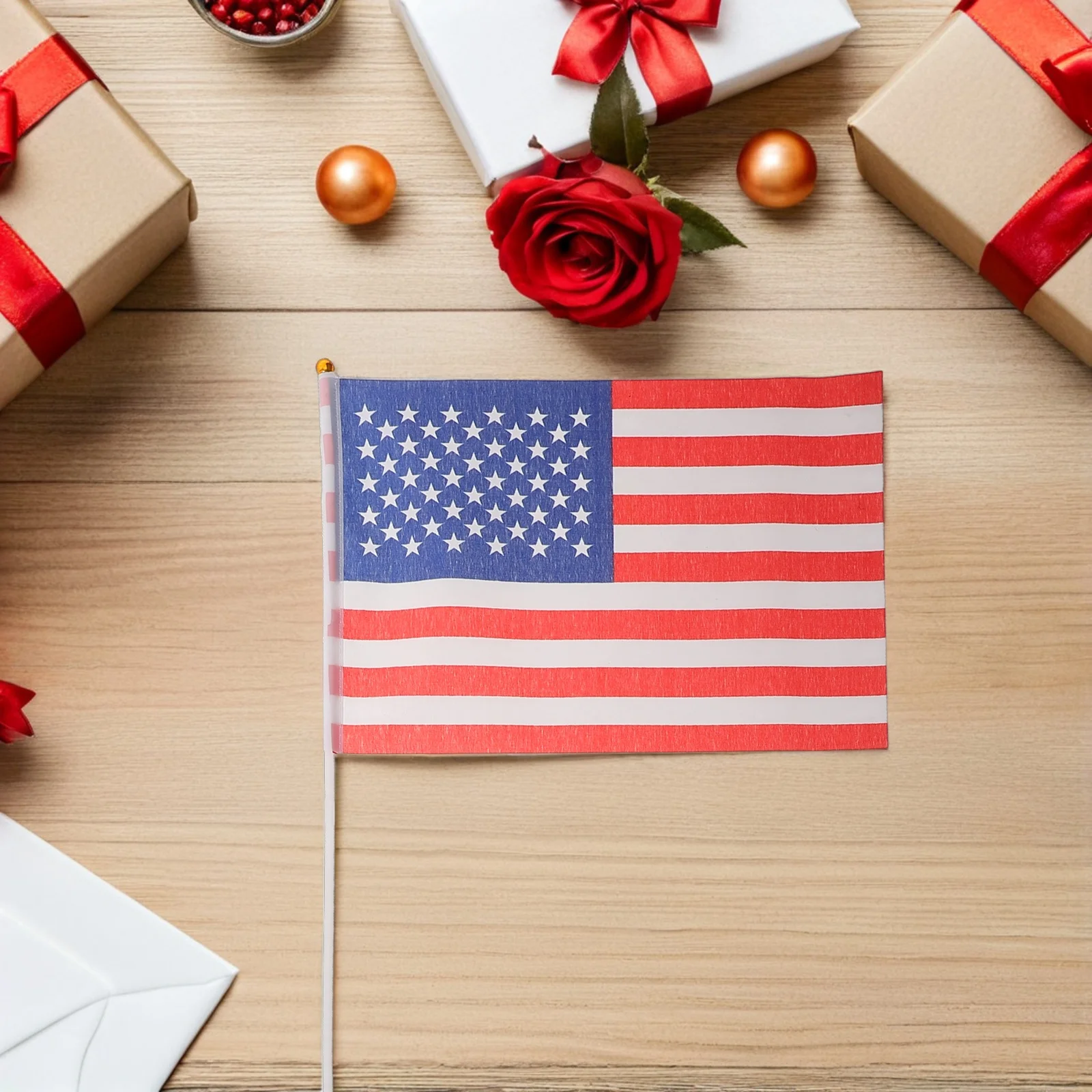 

20Pcs Small American Flags on Sticks Handheld Mini Usa Flags for 4Th of July Veterans Day Memorial Day Patriotic Events Outdoor