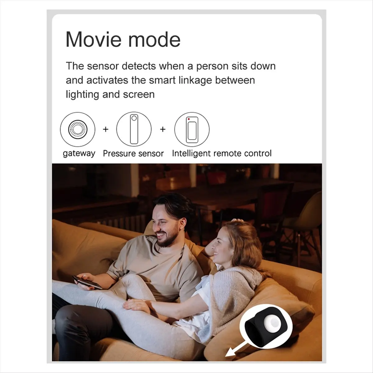 Capteur de pression Intelligent A40I Tuya, pour détection ZigBee, liaison de scène d'automatisation 400mm