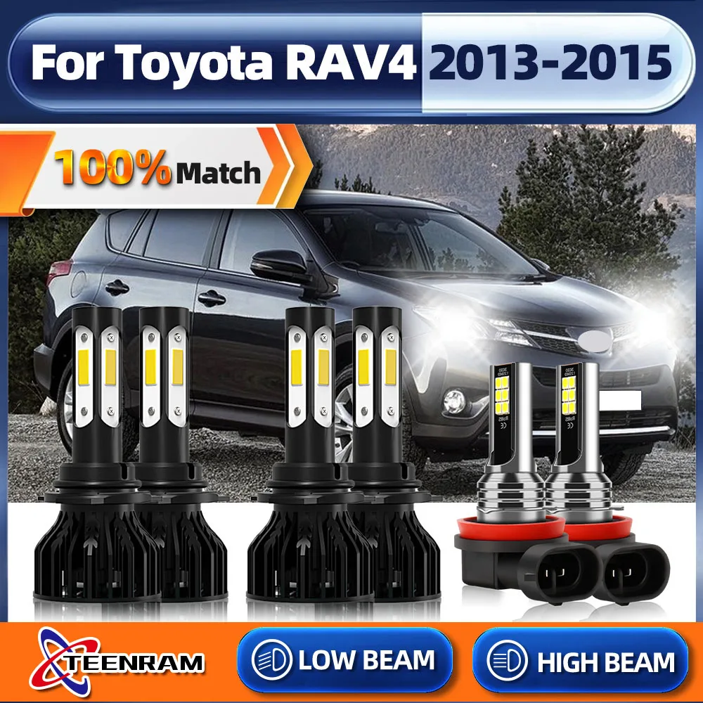 

360W 60000LM LED Canbus Car Headlight Bulbs HB3 9005 12V 6000K H11 Turbo CSP Chip Fog Lamp For Toyota RAV4 2013 2014 2015