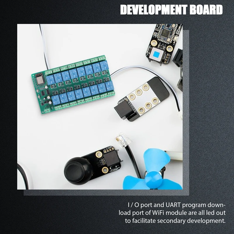 Imagem -02 - Wifi Development Board Power 16 Way Módulo de Relé Modo de Fornecimento Esp8266 Esp12f 12v