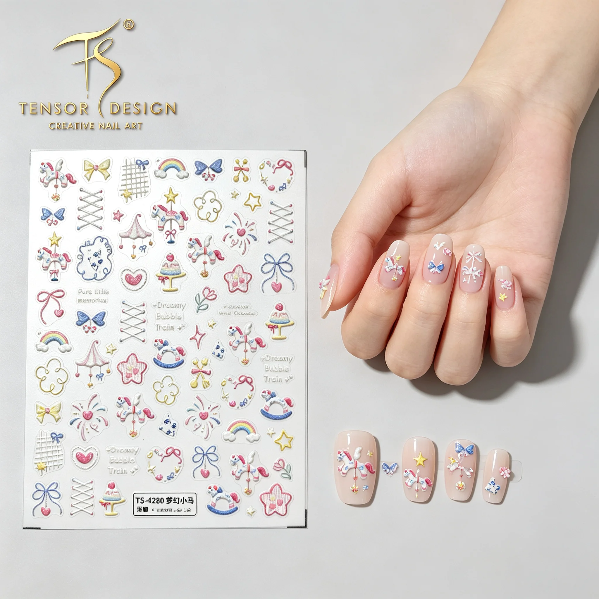 Autocollants 5D en relief TENS - Nail Art Elegan avis et prix