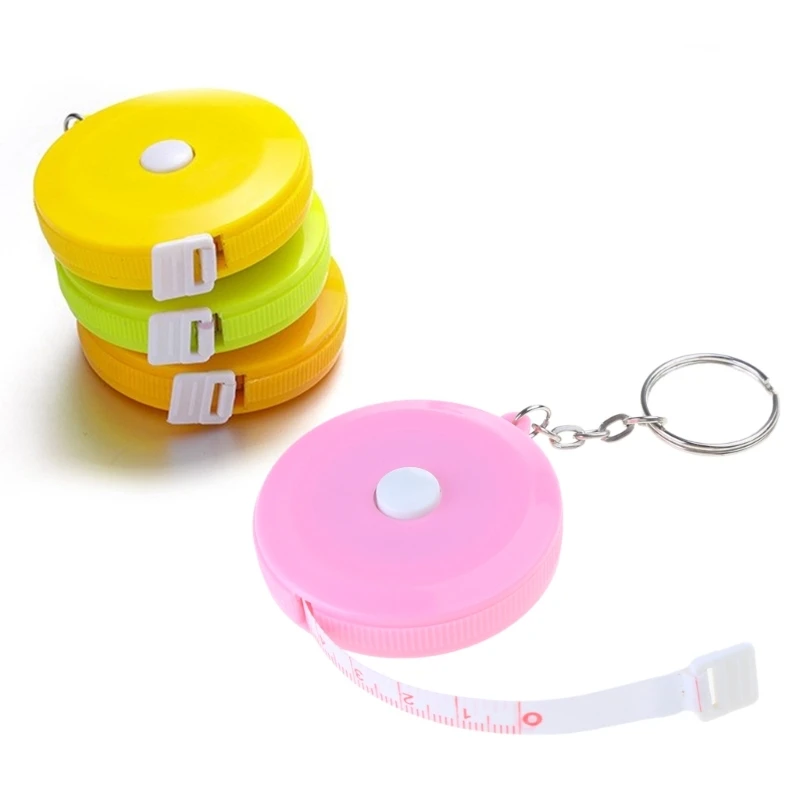 5Pcs Retractable Measuring Tape 150cm Tape Measure for Body Clothing Size Measuring Double Scale Small Tape Measure