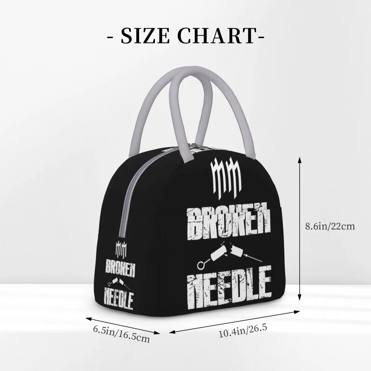 Marilyn Manson Broken Needle Insulated Lunch Bag Food Container Bags Portable Thermal Cooler Bento Box For Work