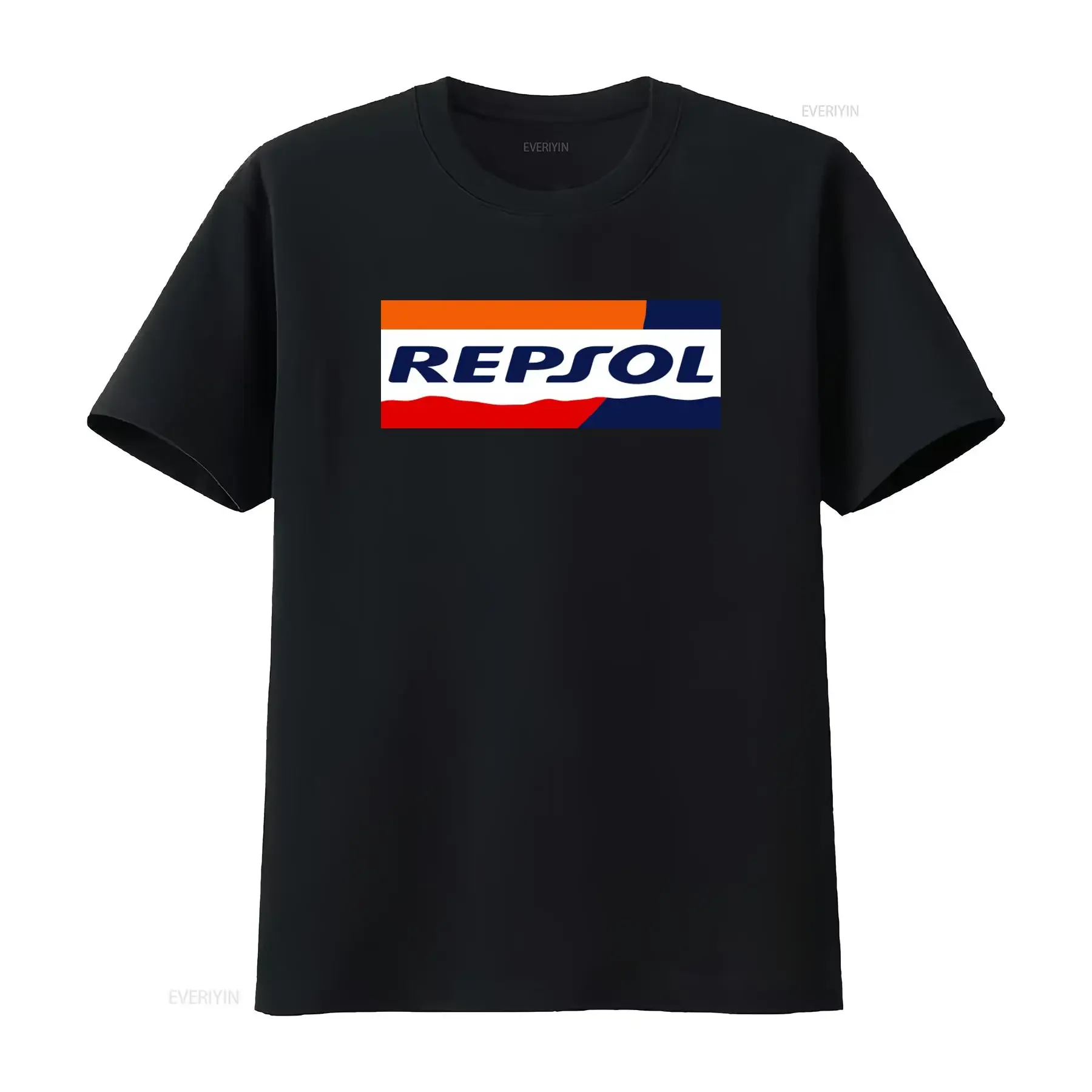 Repsol Retro Inspired T Shirt for Men Stylish and Comfortable  vintage Washed Versatile Slightly graphic Breathable Unisex
