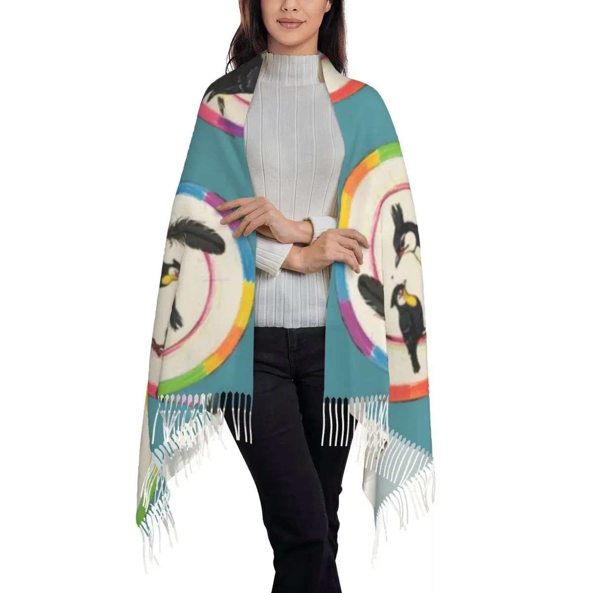 Schal Ein Quastenschal