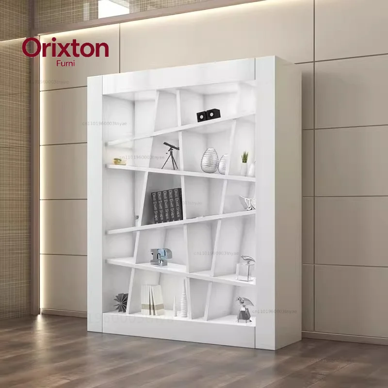 Office Furniture Database Simple Modern Background Bookcase Painting Creative File Cabinet