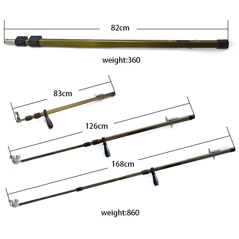 Imagem -03 - Estilingue Telescópico Dobrável ao ar Livre Caça Tiro Catapulta com Alta Precisão Laser Visando Comprimento Expandido 168cm Estilingue