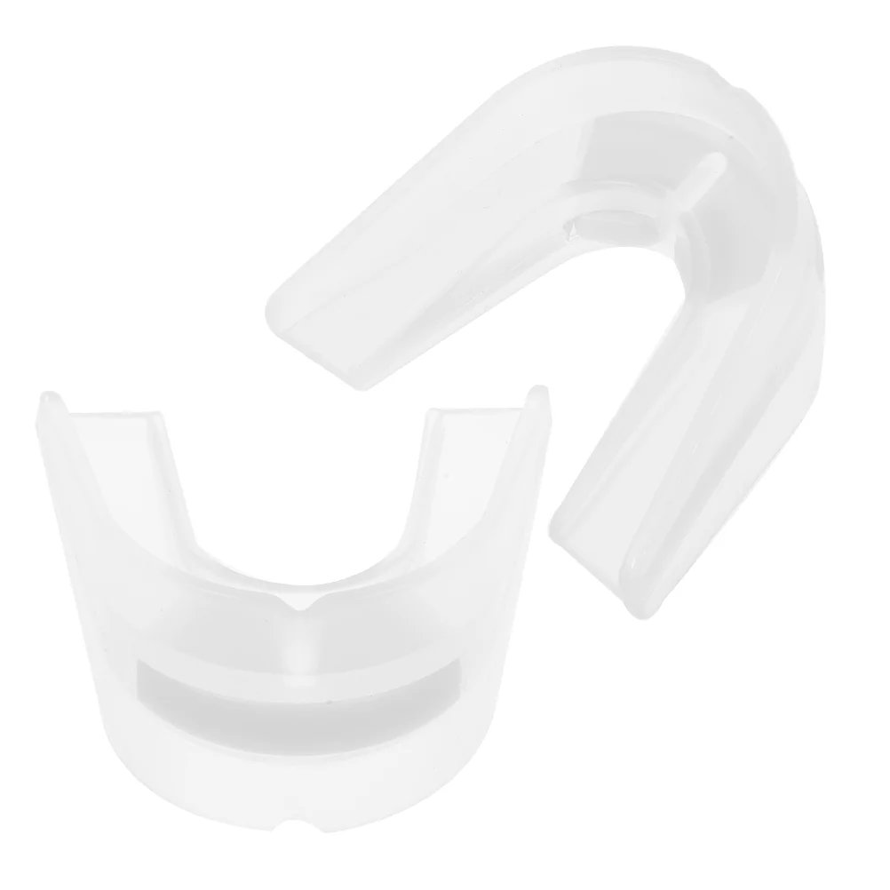 2pcs Double Layer Sports Mouth Protector For Boxing Football Mouth Piece Sports Sports Tooth Sockets Sport Mouth Gu