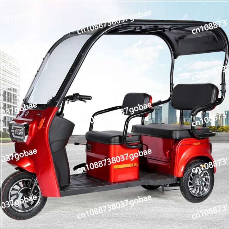 

Three-wheeled Electric Vehicle, Small Scooter with Canopy High-power Electric Tricycle