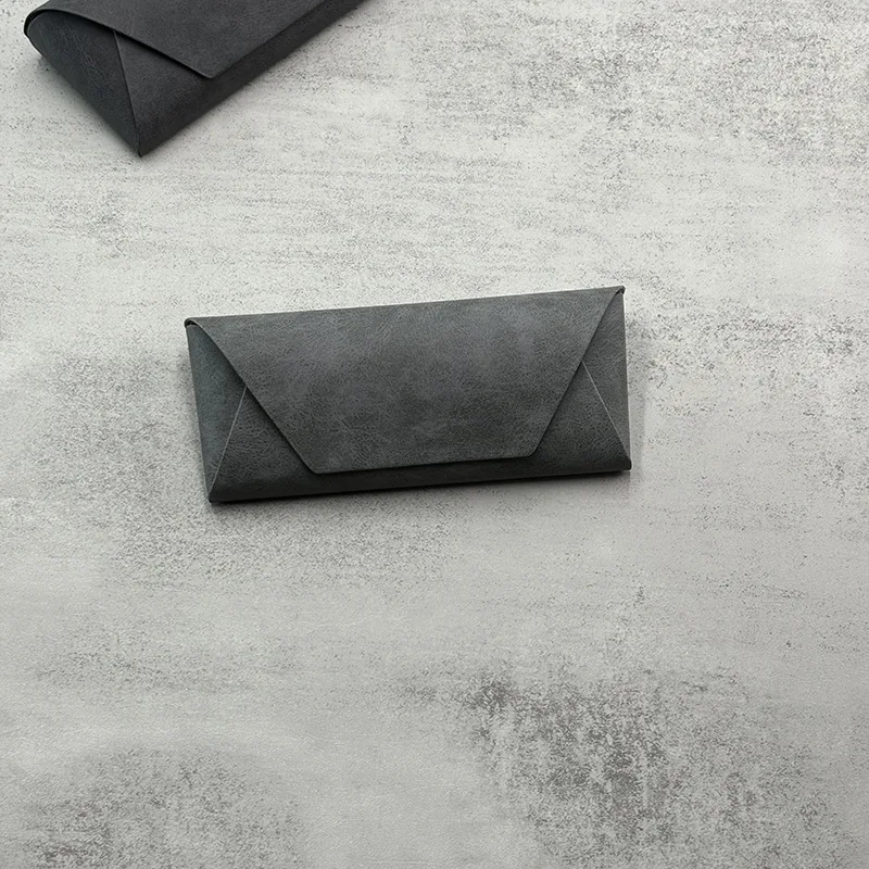 Korean Style Retro Simple Magnetic Glasses Case Portable Handmade Soft Shell Glasses Case