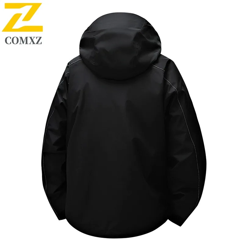 الرجال في الهواء الطلق المشي لمسافات طويلة سترة انفصال مقنعين تنفس خفيفة الوزن مقاوم للماء يندبروف معطف ربيع الخريف الرحلات سترة واقية