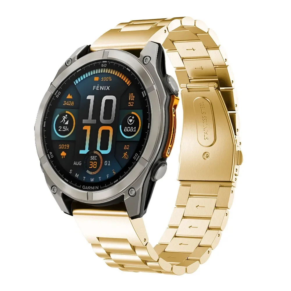 Quick Fit 26mm 22mm 20mm Metallarmband für Garmin Tactix 8 Fenix 8/E 7X 6X Edelstahl-Armband Enduro 3 Forerunner 965 Band – Detail 17