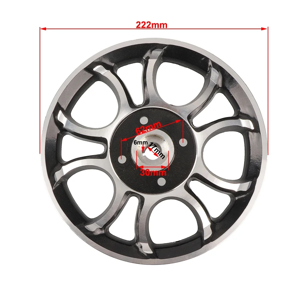 17mm Keyway Aluminum Alloy Wheel Hub For Elderly Electric Wheelchair Scooter 12 Inch Wheels 12 1/2 x 2 1/4 ( 62-203 ) Tire Parts