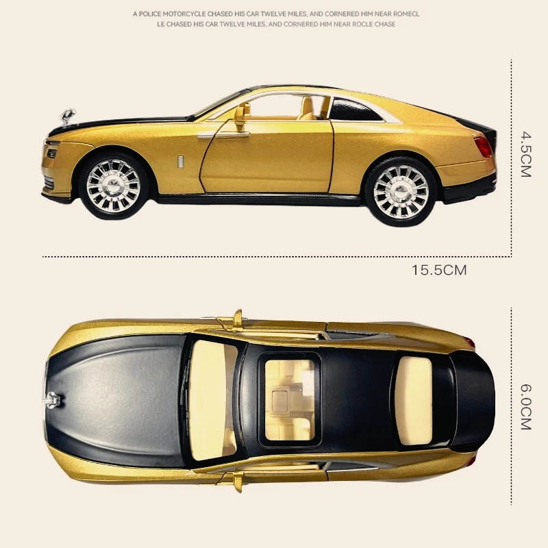 

1:32 Shining New Energy Car Boy Open Door Pull Back Alloy Toy Car Gift