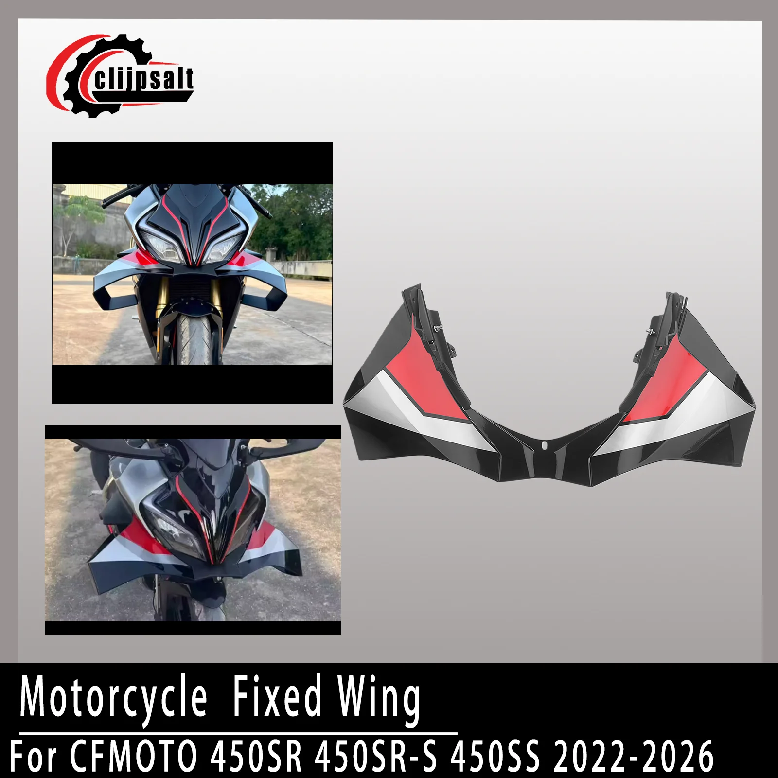 

For 450SS O 450SR-S 450SR 2022-2026 Motorcycle Fixed Wing Spoiler, Modified S1000RR Thunder Edition Fixed Wing, Fairing Kit