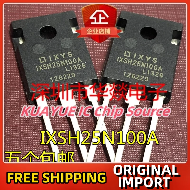 

10PCS-30PCS IXSH25N100A TO-247 1000V 50A Fast Shipping Quality Guarantee