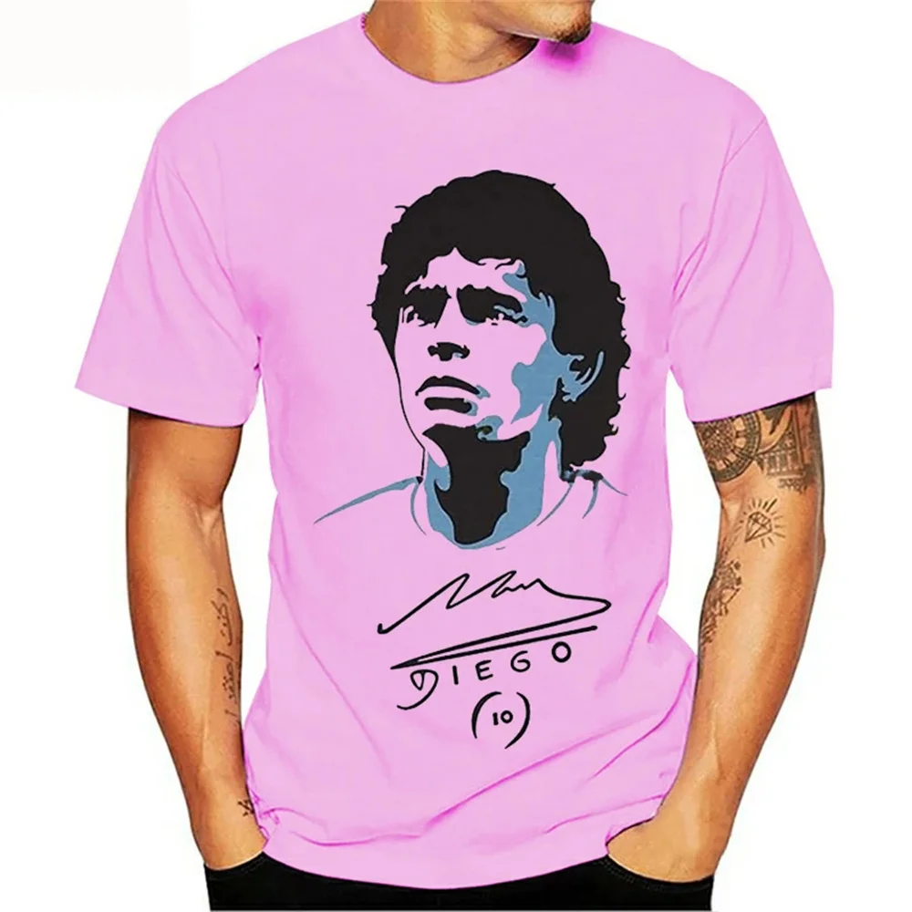 Diego Maradona 3d printed t-shirt Men's fashion street wear round-neck short-sleeved t-shirt Harajuku Unisex casual top