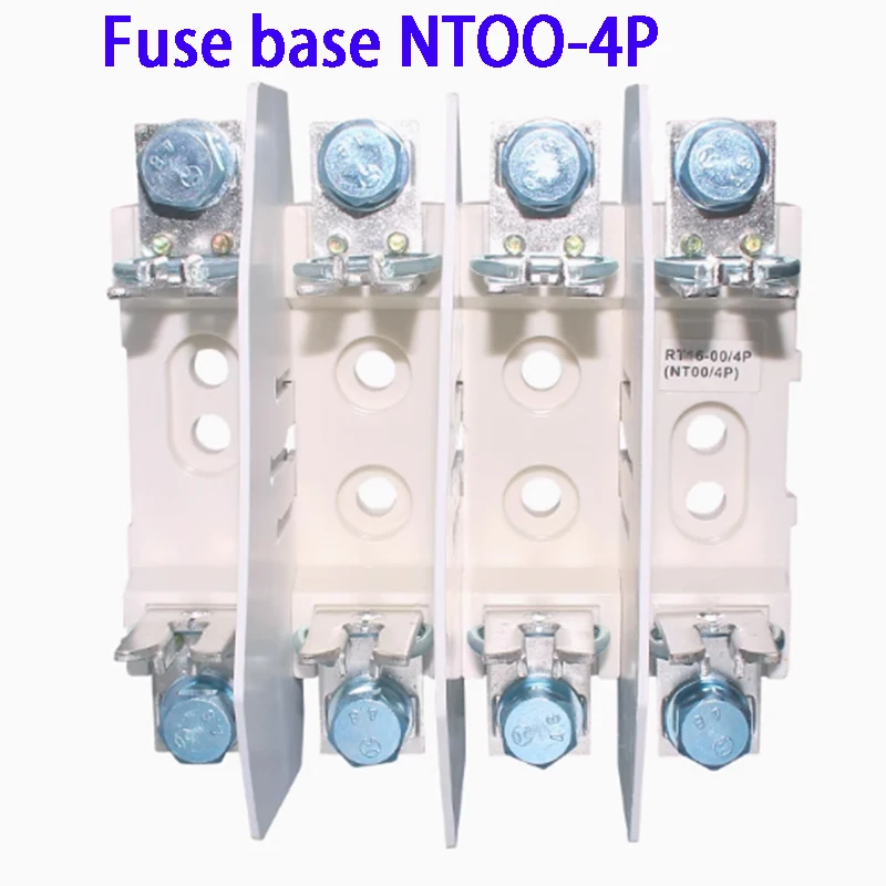 NT00 4P NH00 Ceramic Fuse Base RT36 RT16-00 RS31 R030 RT20 160A 4P Fuse Holder