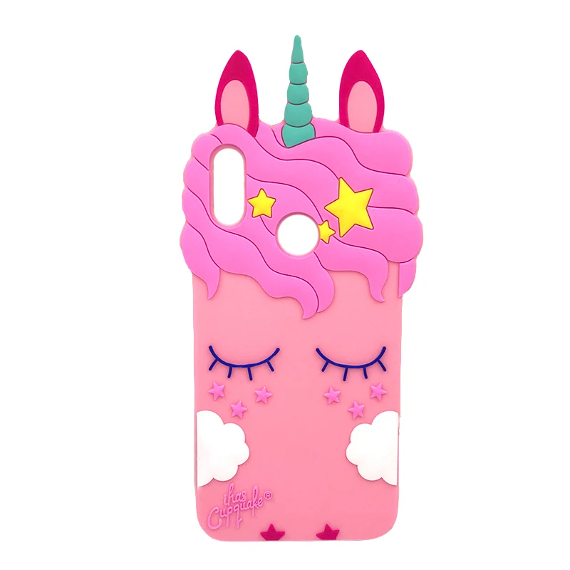 3D Silicone Case For Huawei Honor 8X 7C Pro Prime Y7 2018 Nova3 Nova3i Case Cute Cartoon Lucky Cat Soft Phone Back Cover