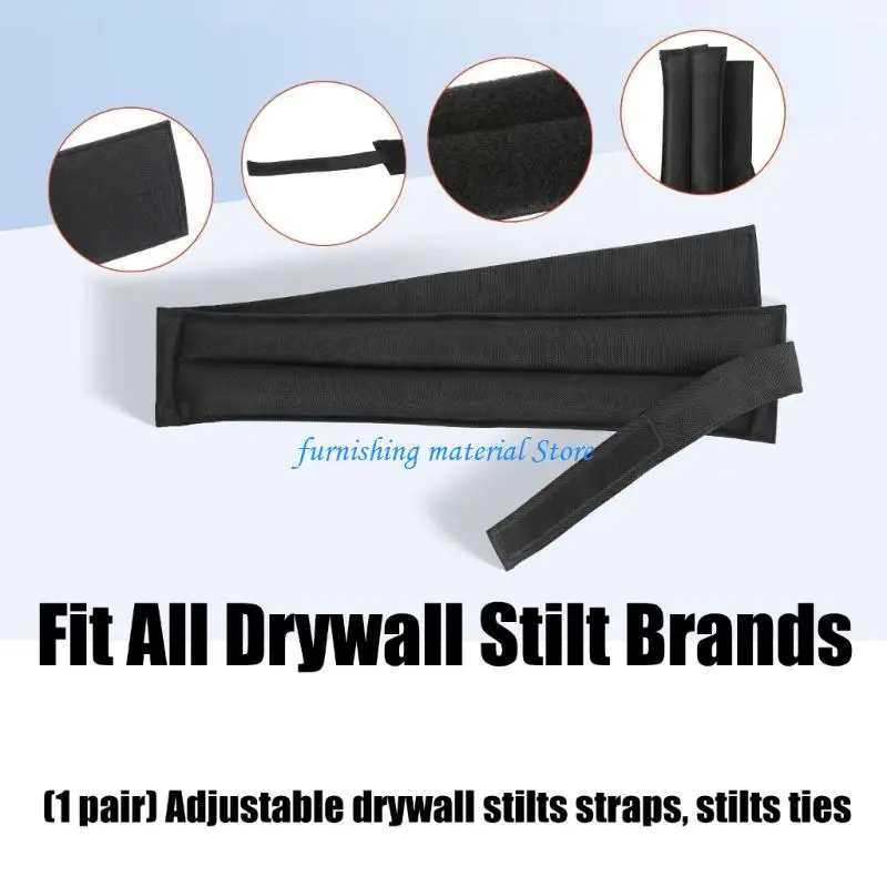 Y5GD Portable Drywalls Stilt Strap Compactly Design Easy To Carry And Store For Mobile Construction Professional 2Pieces