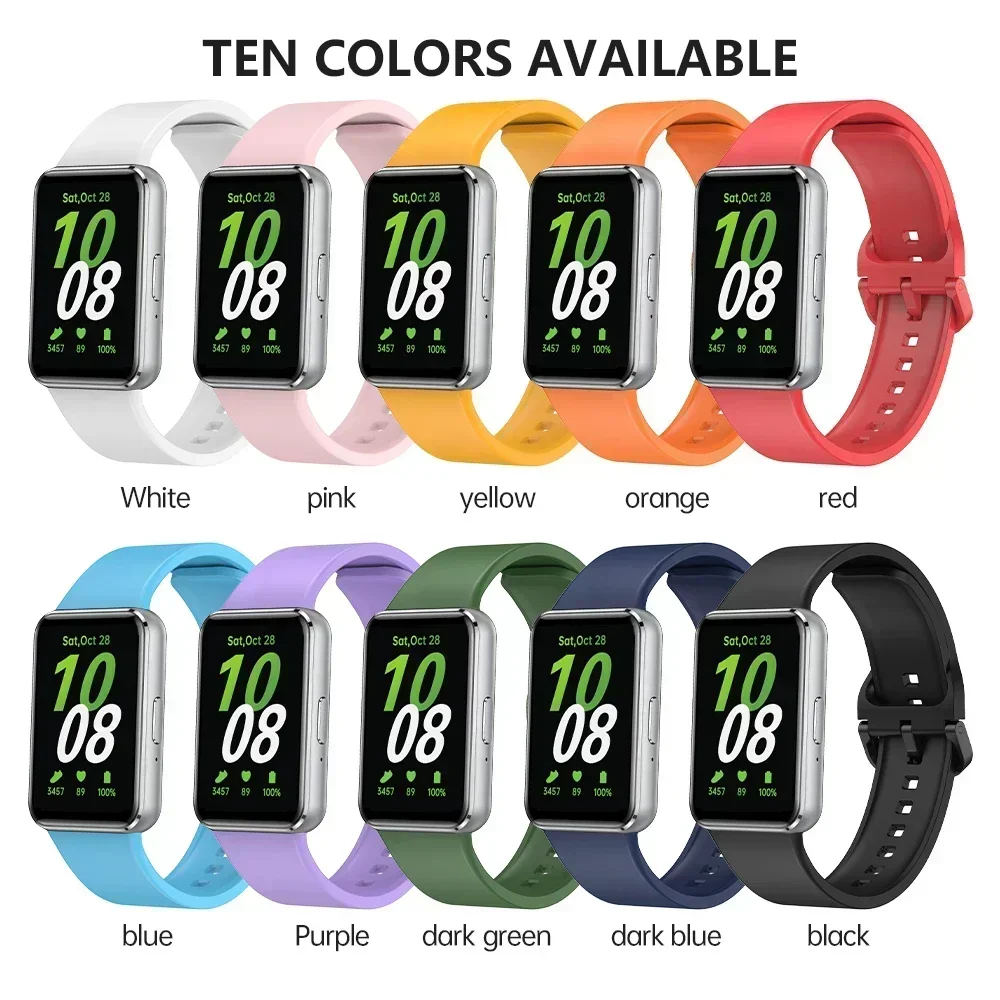Cinturino in silicone per Samsung Galaxy Fit 3 R390 Smart Watch cinturino sportivo di ricambio per Samsung Galaxy Fit3 Correa