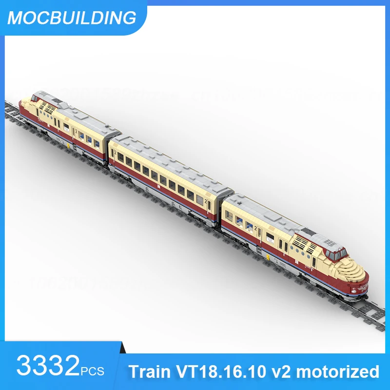 MOC Building Blocks Highspeed Train VT18.16.10 Extension Set Model Transportation DIY Assemble Bricks Educational Toys Gifts