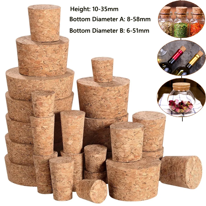 5-50Pcs Wine Corks Corks Wine Stopper Reusable Functional Portable Sealing Stopper for Bottle Bar Tools Kitchen Accessories