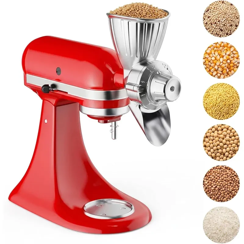 Grain Mill Attachment for KitchenAid Stand Mixer 9 Grind Levels