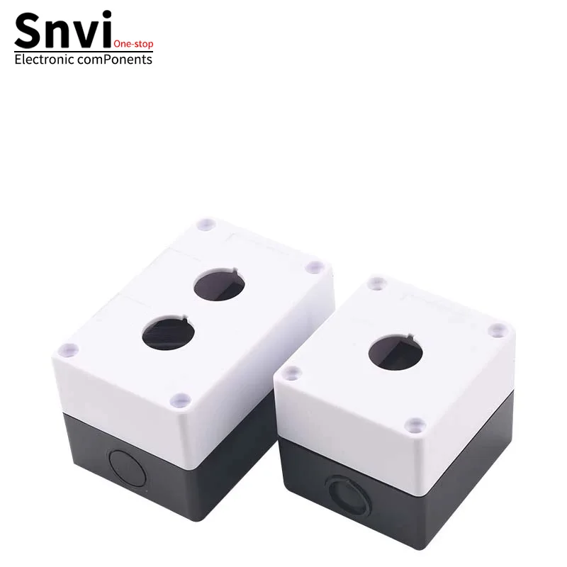 22mm 1/2/3/4/5-Position Push Button Box, Single-Hole Push Button Box - Waterproof Plastic Switch Control Box