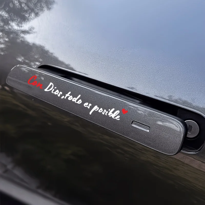 

Набор из 1 матовой виниловой наклейки «С Богом все возможно» для защиты лобового стекла автомобиля и кузова от царапин