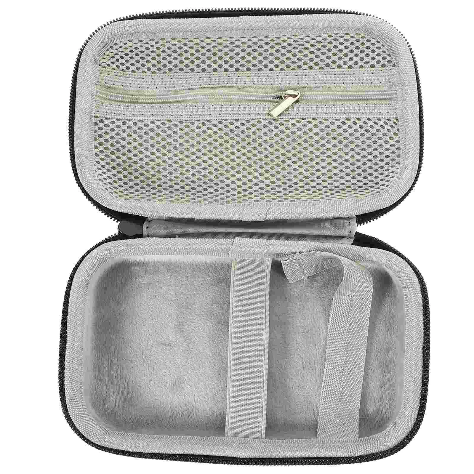 

Pu Headset Storage Bag Black Lapel Mic Case Electronics ganizer Travel Cord Pouch Lightweight Portable Bag Small