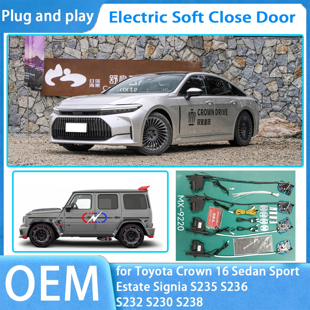 

for Toyota Crown 16 Sedan Sport Estate Signia S235 S236 S232 S230 S238 OEM Car Soft Close Door System Automatic Pull Power Latch