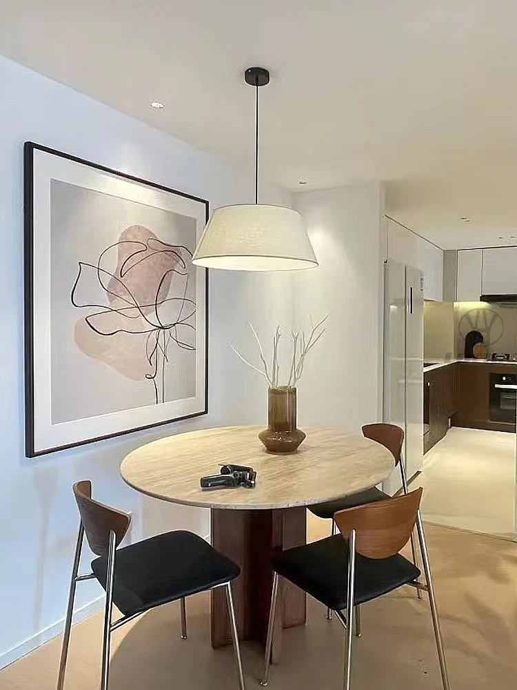 Gew Nordic Fabric Chandelier Hand-knitted Lampshade Pendant Light For Restaurant Book Shop Bedroom