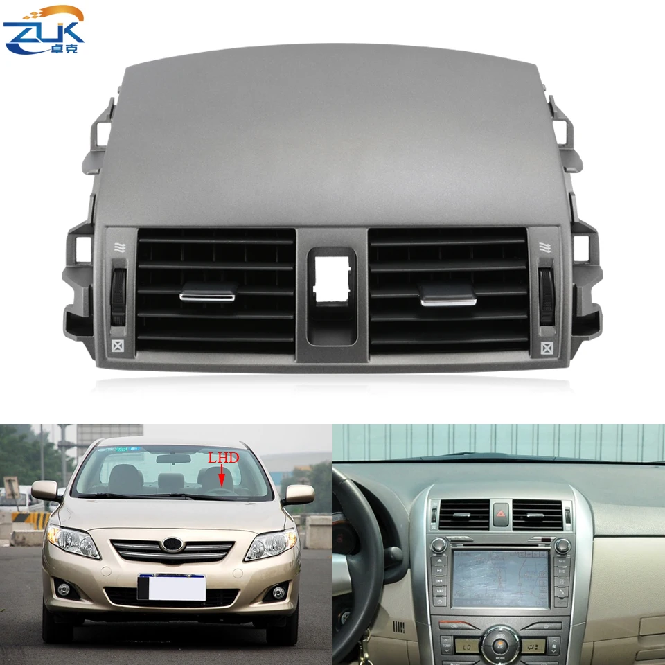 

ZUK Car A/C Air Conditioning Air Vent Outlet Panel Grille Cover For Toyota Corolla Altis E15 2007 2008 2009 2010 2011 2012 2013