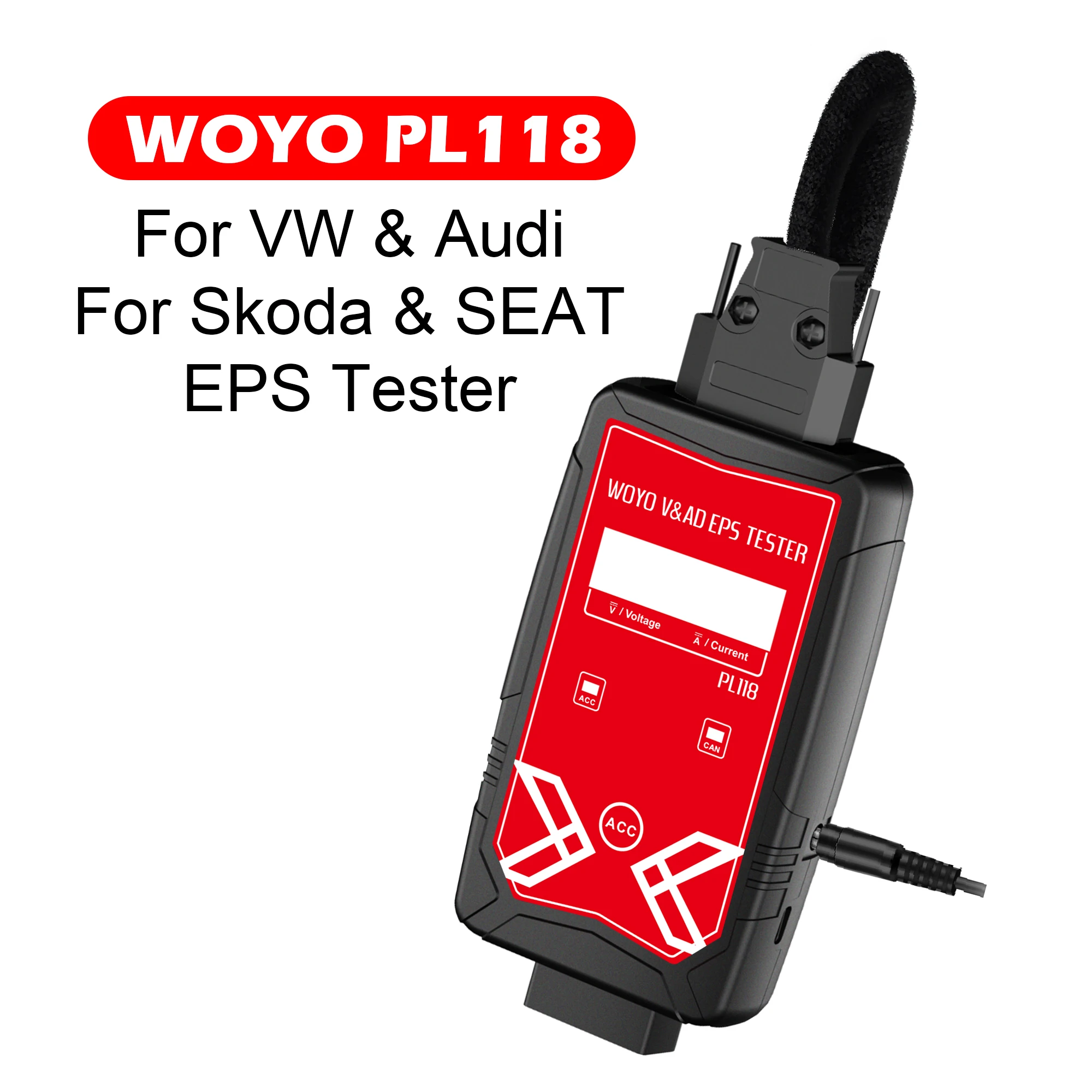 WOYO PL118 لشركة فولكس فاجن وأودي EPS تستر 12 فولت لمنضدة العمل ل Volkswagen ID 3/4/5/6/جولف عجلة القيادة الكهربائية كاشف المحرك #2