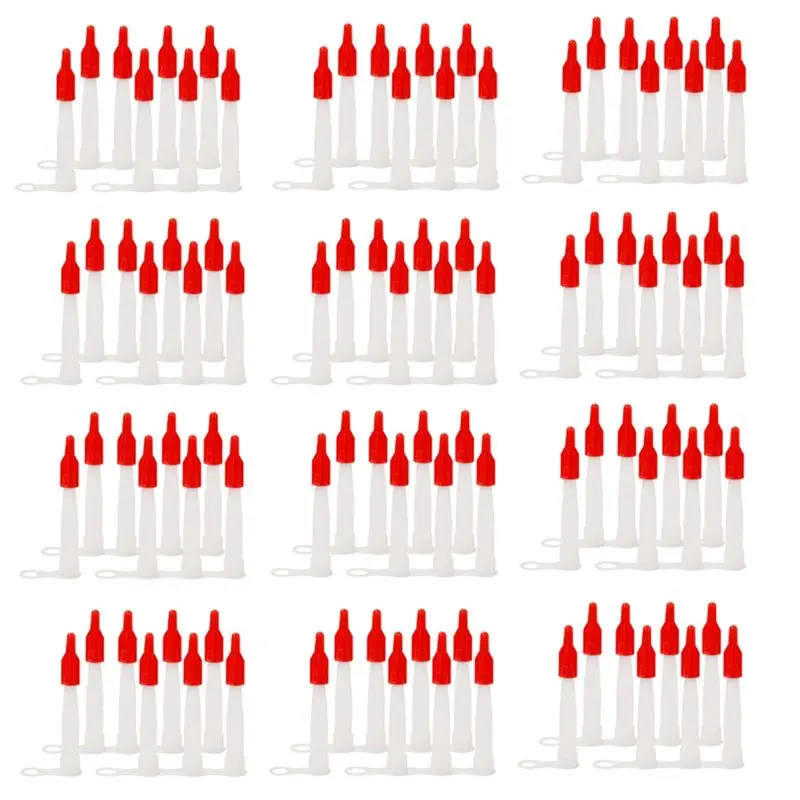 

Набор из 100 пластиковых насадок-удлинителей для герметика ABWR-100, сменные насадки для герметика с крышками, аппликаторы для герметика
