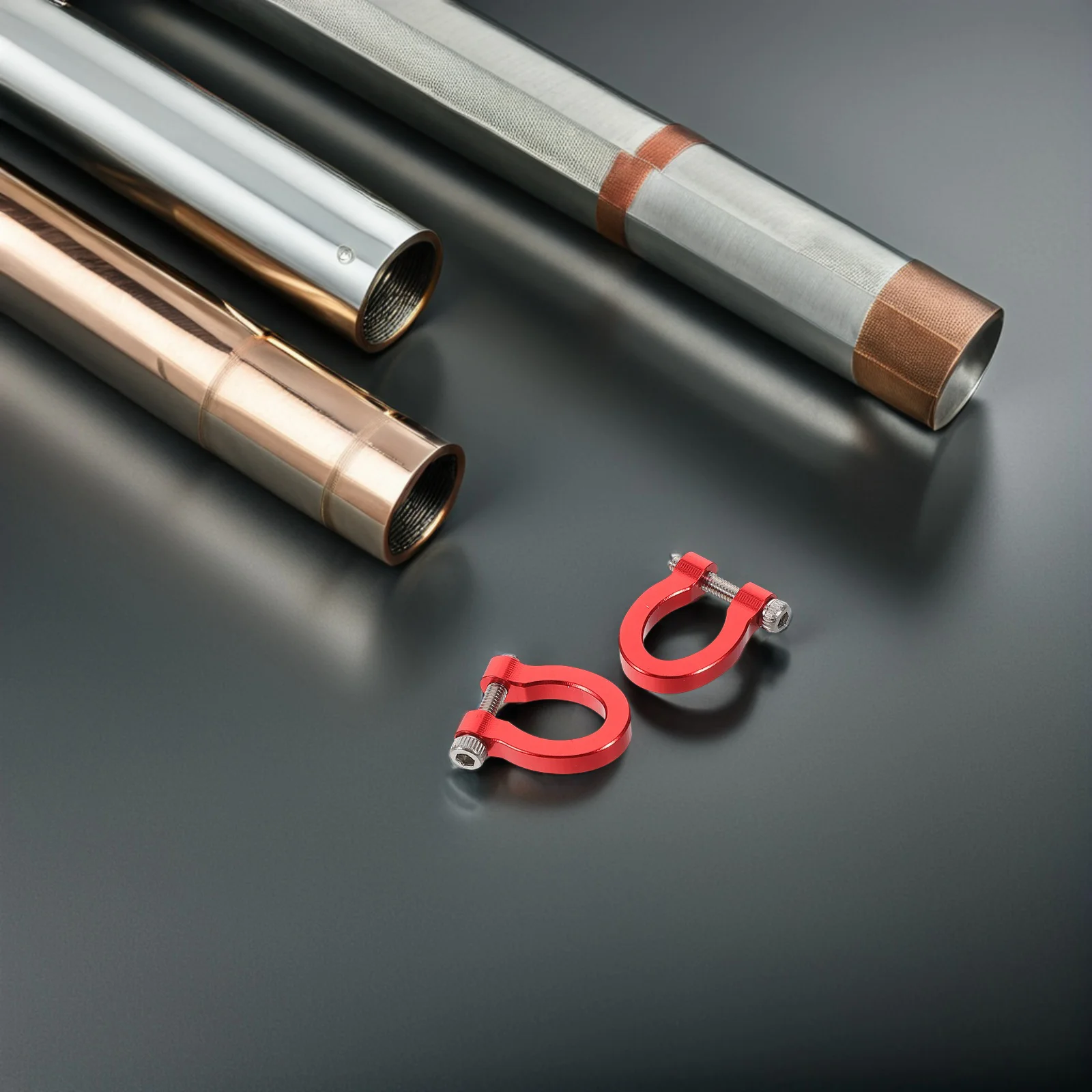 

2Pcs Rc Car Tow Hook Aluminum Alloy Sturdy Tow Shackle Trailer Buckle Lock Durable Replacement Crawler Accessories